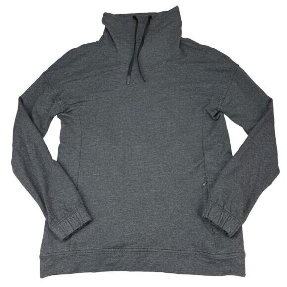 Lululemon Twisted & Tucked Long Sleeve In Heathered Mod Black Size 4 - Picture 5 of 9